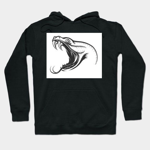 Snake Head Hoodie by devaleta